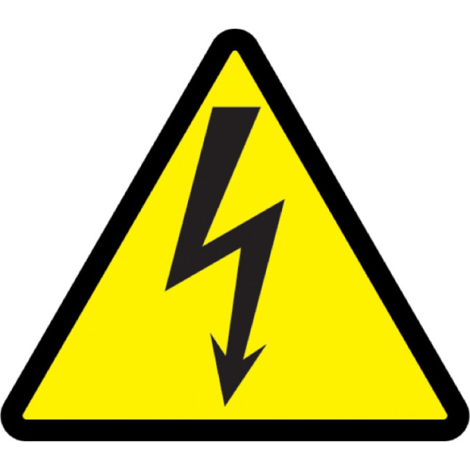 Самоклеящаяся этикетка IEK 50х50х50мм символ 